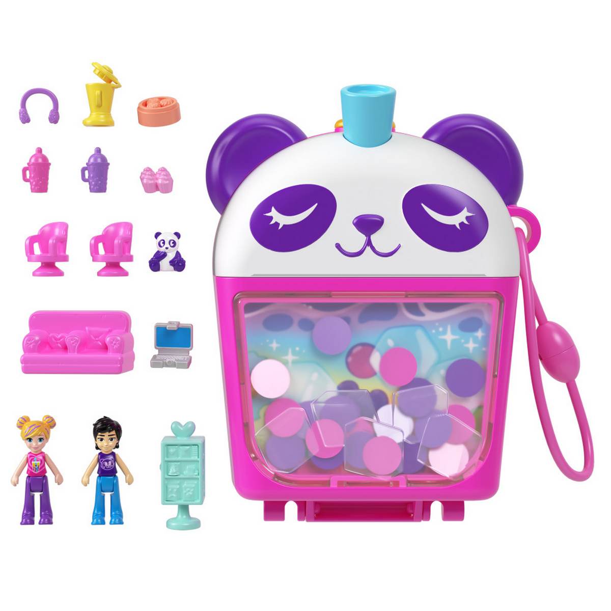 Set Compacto Mundo Sorpresa Pandita Día de Té  Polly Pocket Mattel