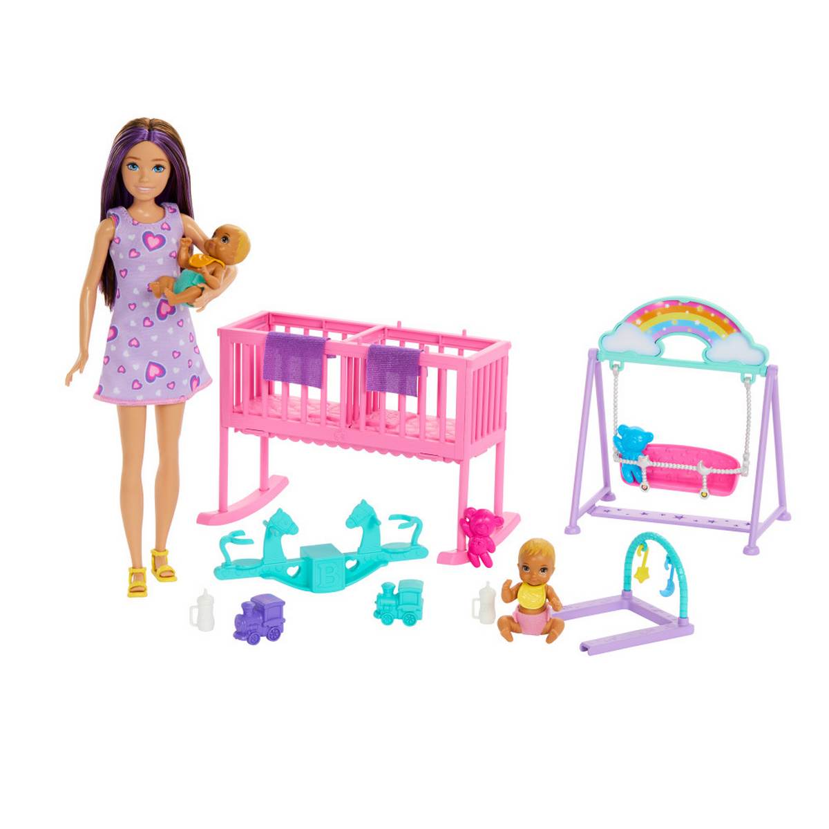 Barbie Set de Juego Skipper Cuidado de Gemelos Mattel