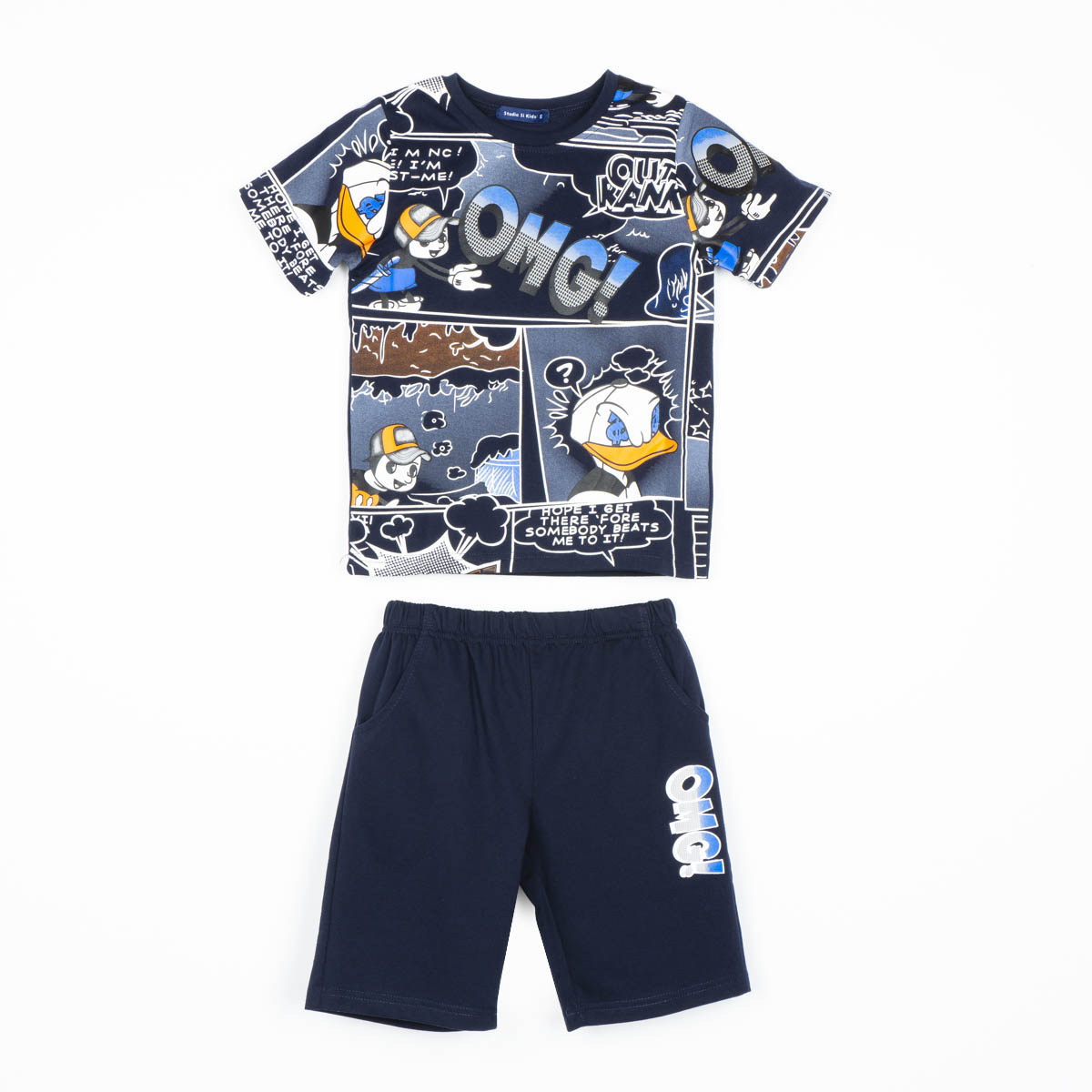 Conjunto Playera Manga Corta para Niño Studio si