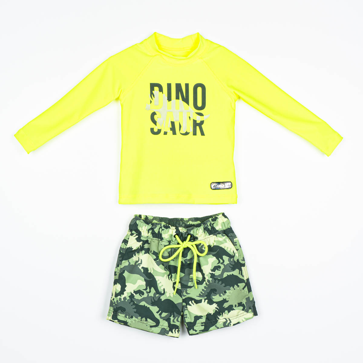 Traje de Baño Playera Manga Larga y Short Dino para Bebé Skysoul