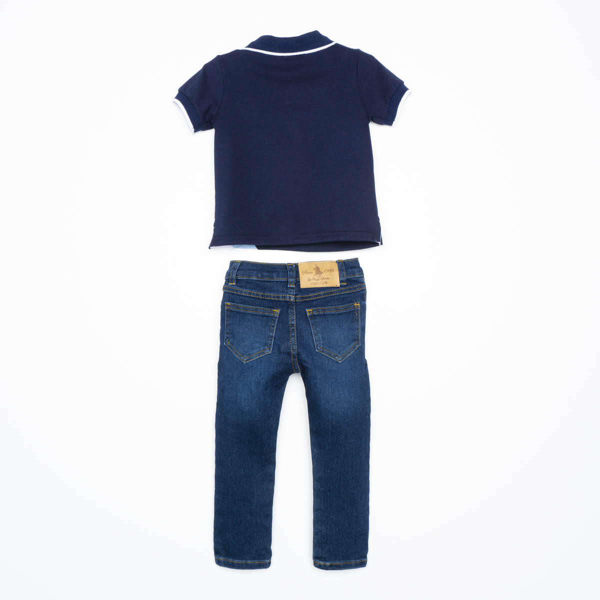 Conjunto 2 Pzas Playera Polo y Pantalón para Bebé Royal Polo Club