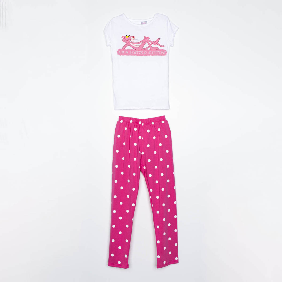 Pijama Playera y Pantalón para Niña Pink Panter