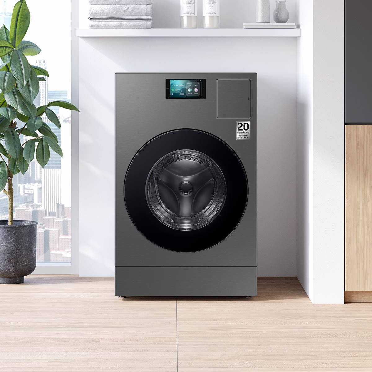 Lavasecadora Bespoke Samsung Ai 26Kg  Wd26Dvs15R7  Gris