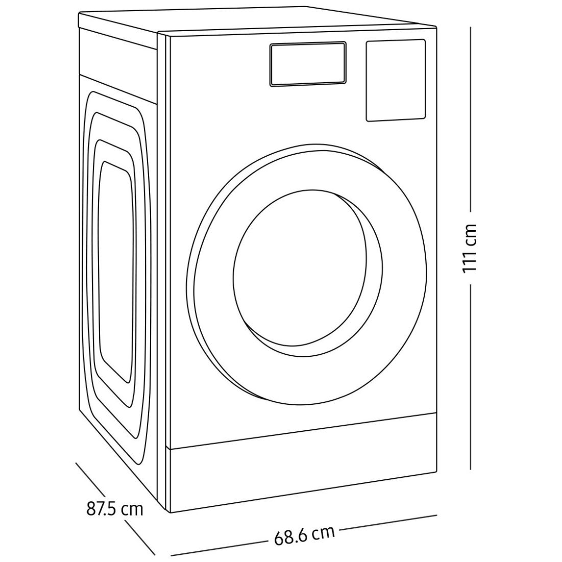 Lavasecadora Bespoke Samsung Ai 26Kg  Wd26Dvs15R7  Gris