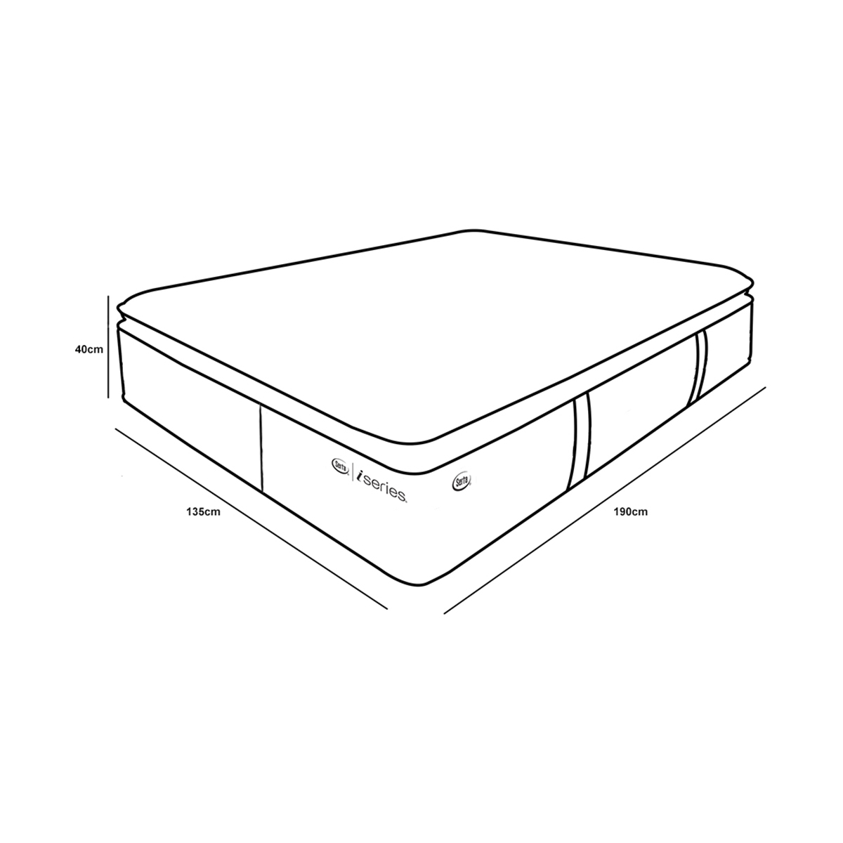 Colchón King Size Serta Erudite Iseries