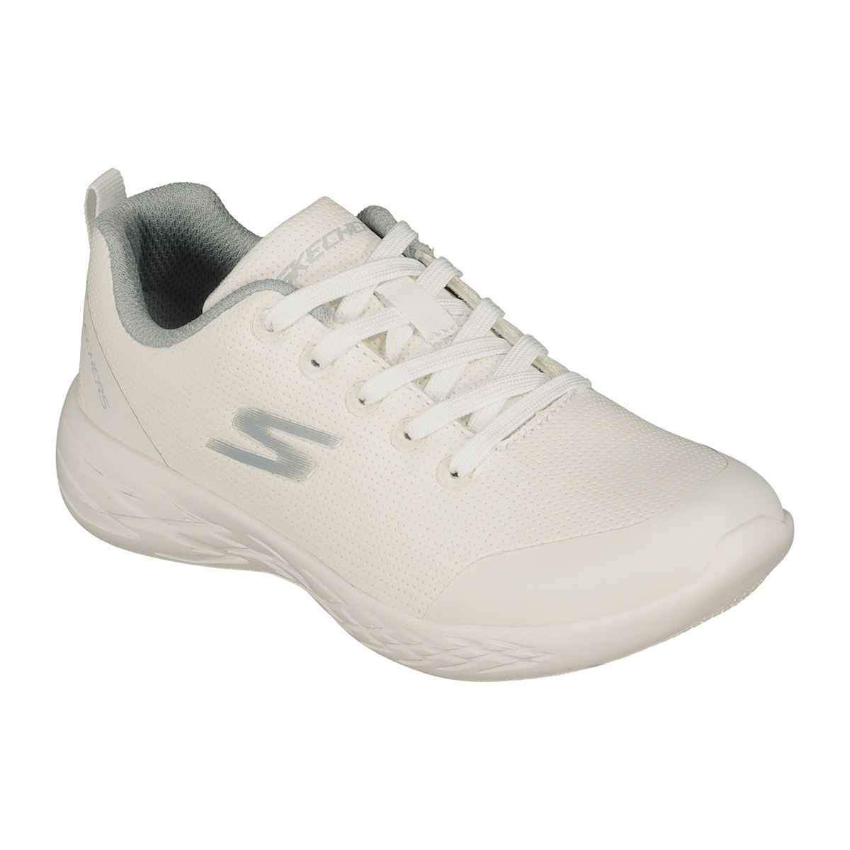 Tenis Escolar con Agujeta 22-25 Blanco para Unisex Skechers