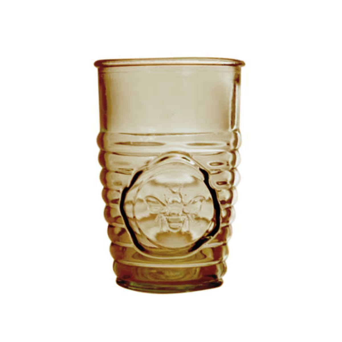 Vaso Abeja Amarillo de Vidrio  San Miguel