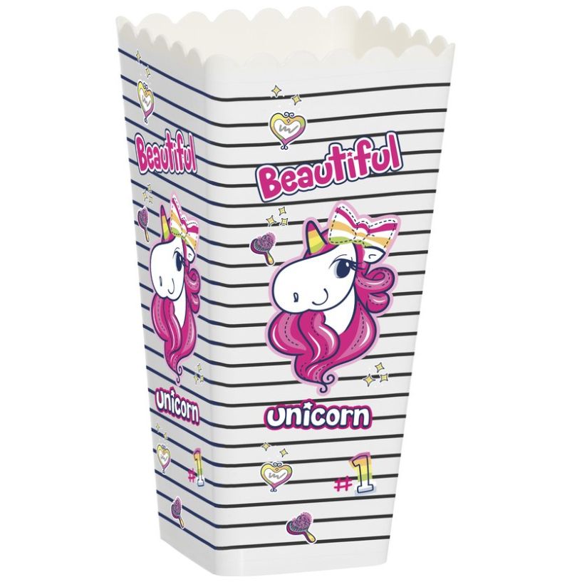 Caja Palomitas 1,3 Lt Unicornio Herevin