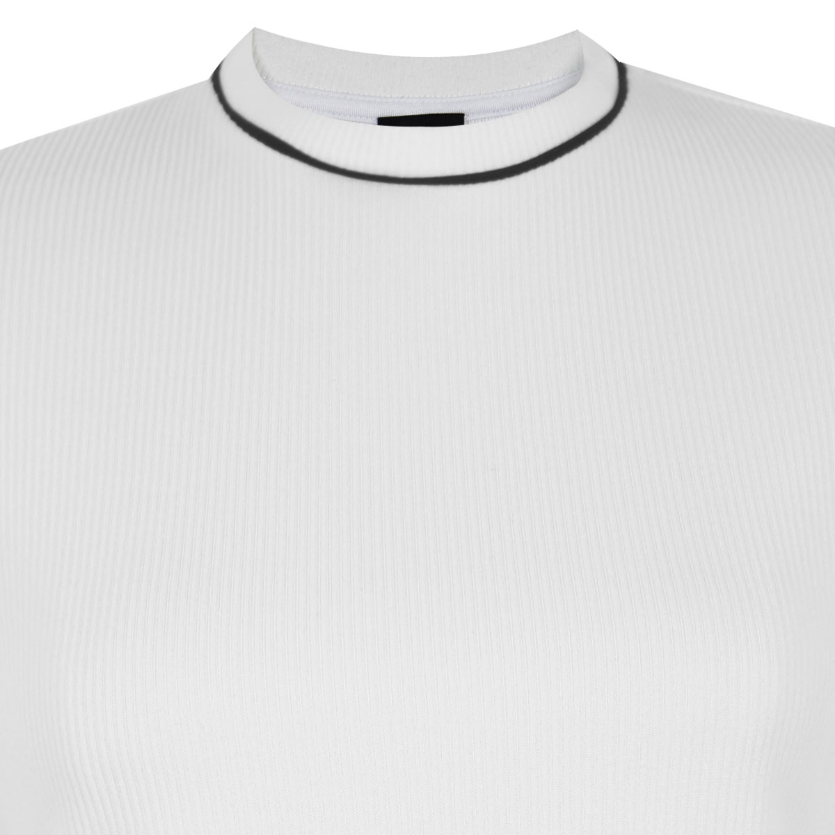 Blusa con Bies Cuello Redondo para Mujer Basel