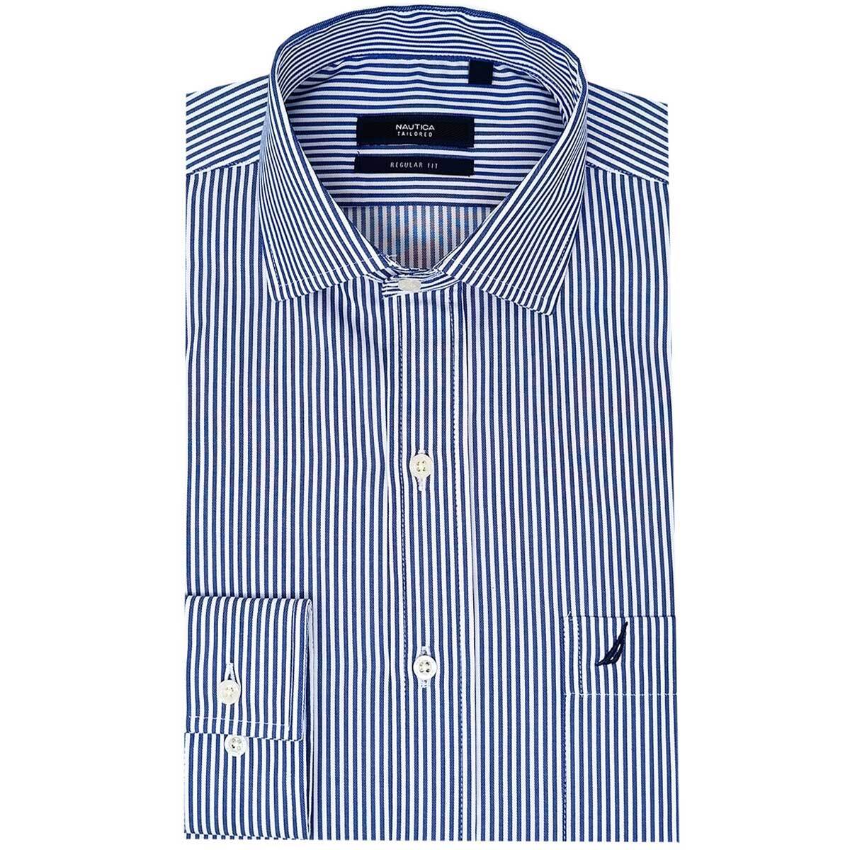 Camisa de Vestir Regular Fit Diseno a Rayas para Hombre Nautica