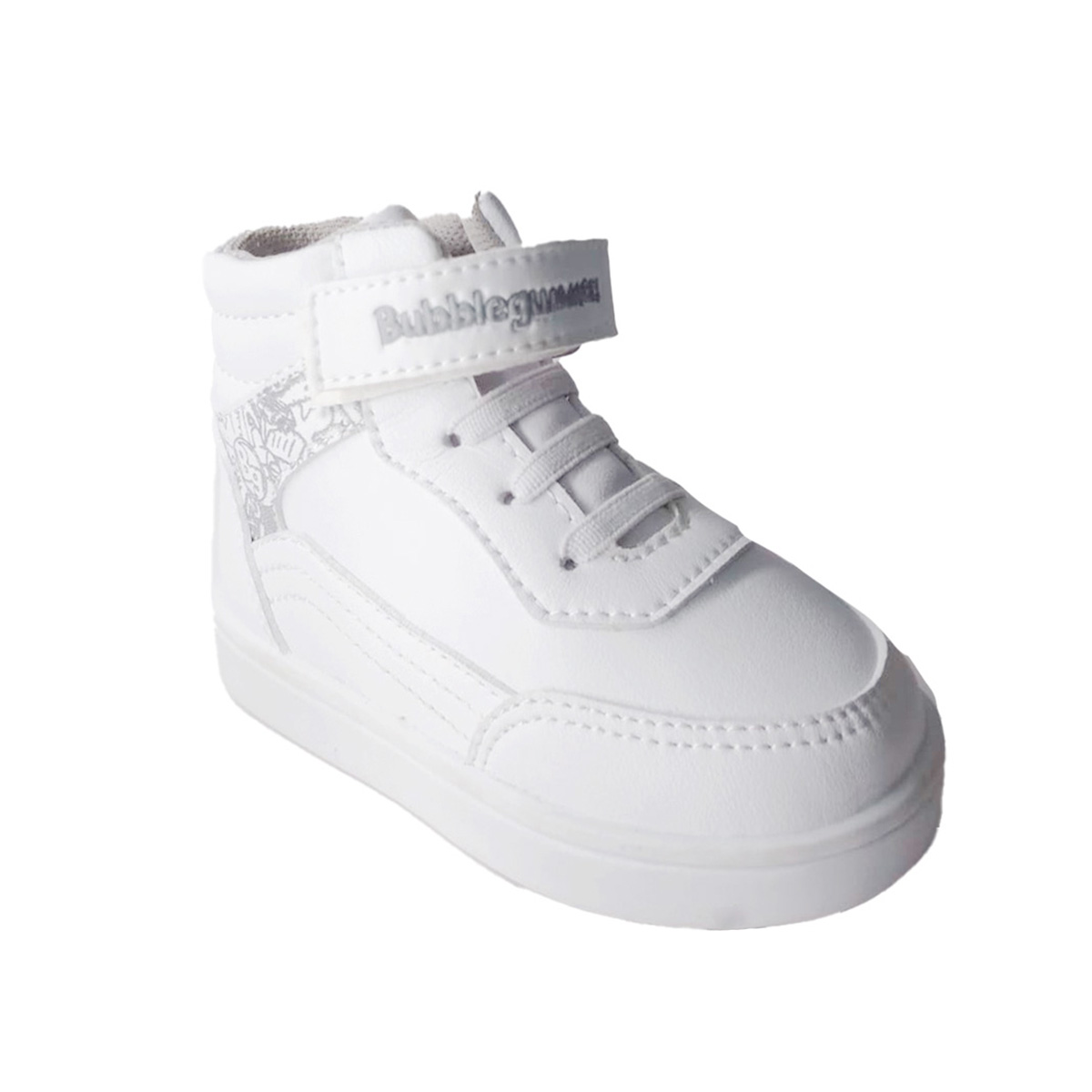 Tenis Bota Escolar 14-19 Blanco Bubble Gummers