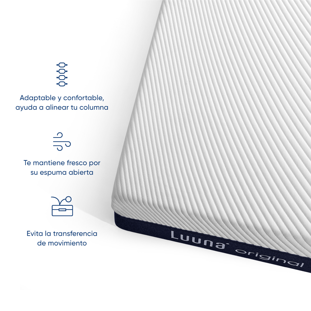 Juego de Colchón y Box Luuna Original Matrimonial
