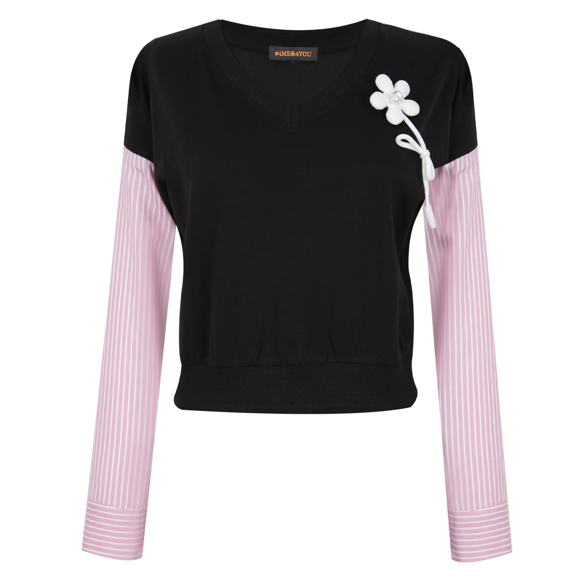 Sudadera Escote en V para Mujer Juniors #4Me&4You