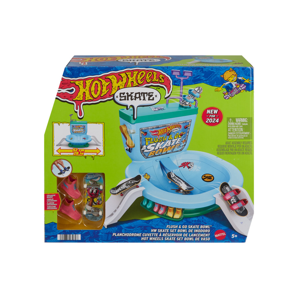 Hot Wheels Skate Set Bowl de Inodoro