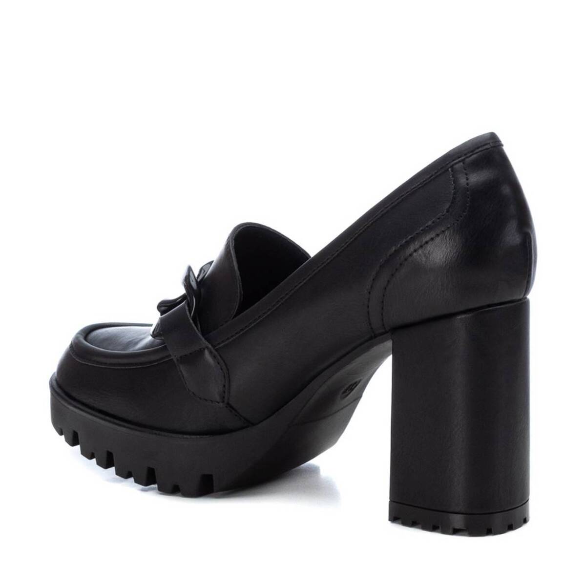 Mocasín con Tacón y Detalle Cadena para Mujer Xti