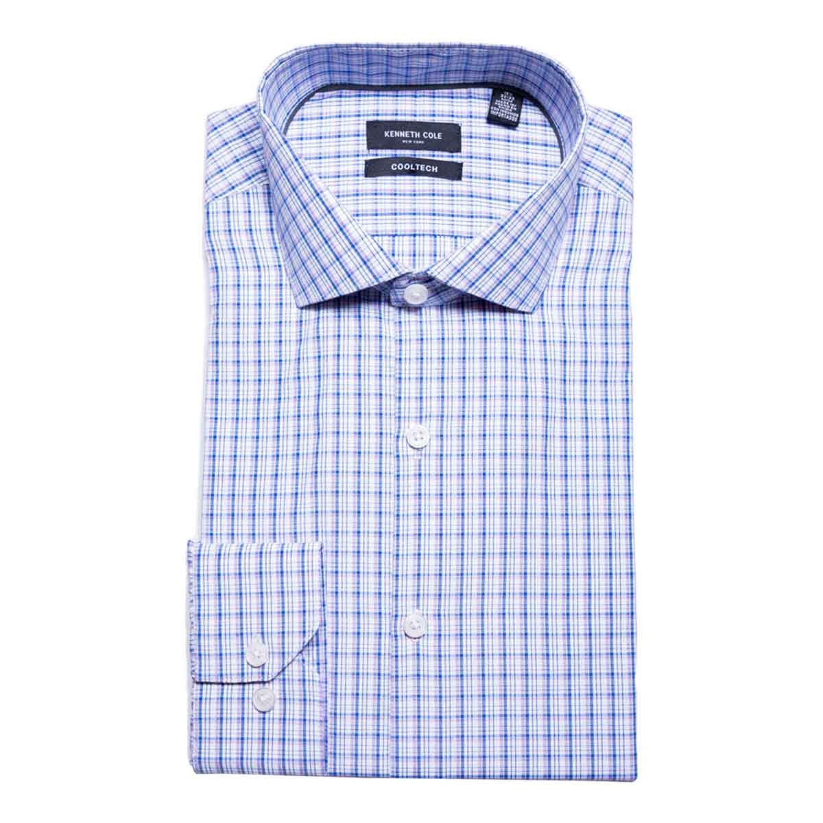 Camisa de Vestir Diseño a Cuadros para Hombre Kenneth Cole