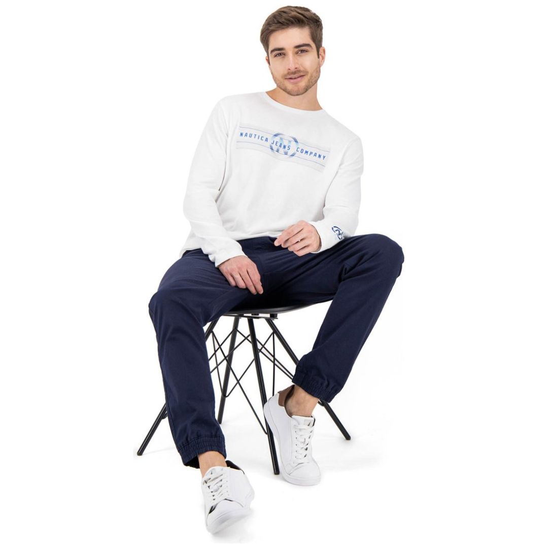 Playera Manga Corta Nautica Jeans Co para Hombre