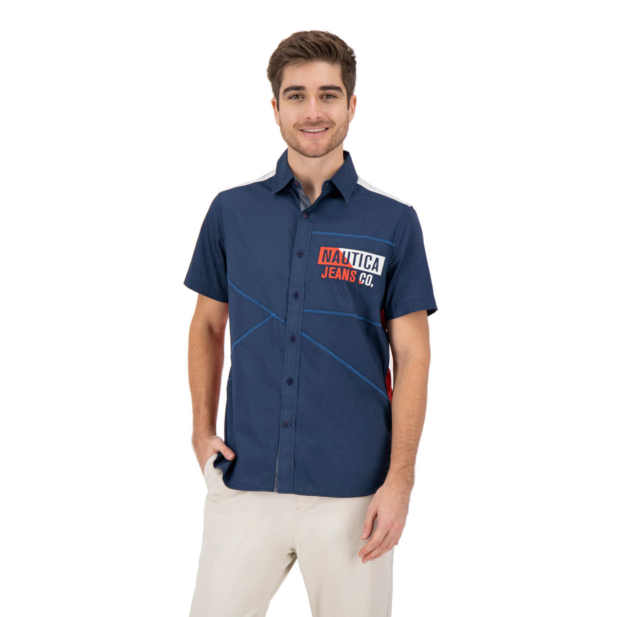 Camisa de Manga Corta para Hombre Nautica Jeans Co