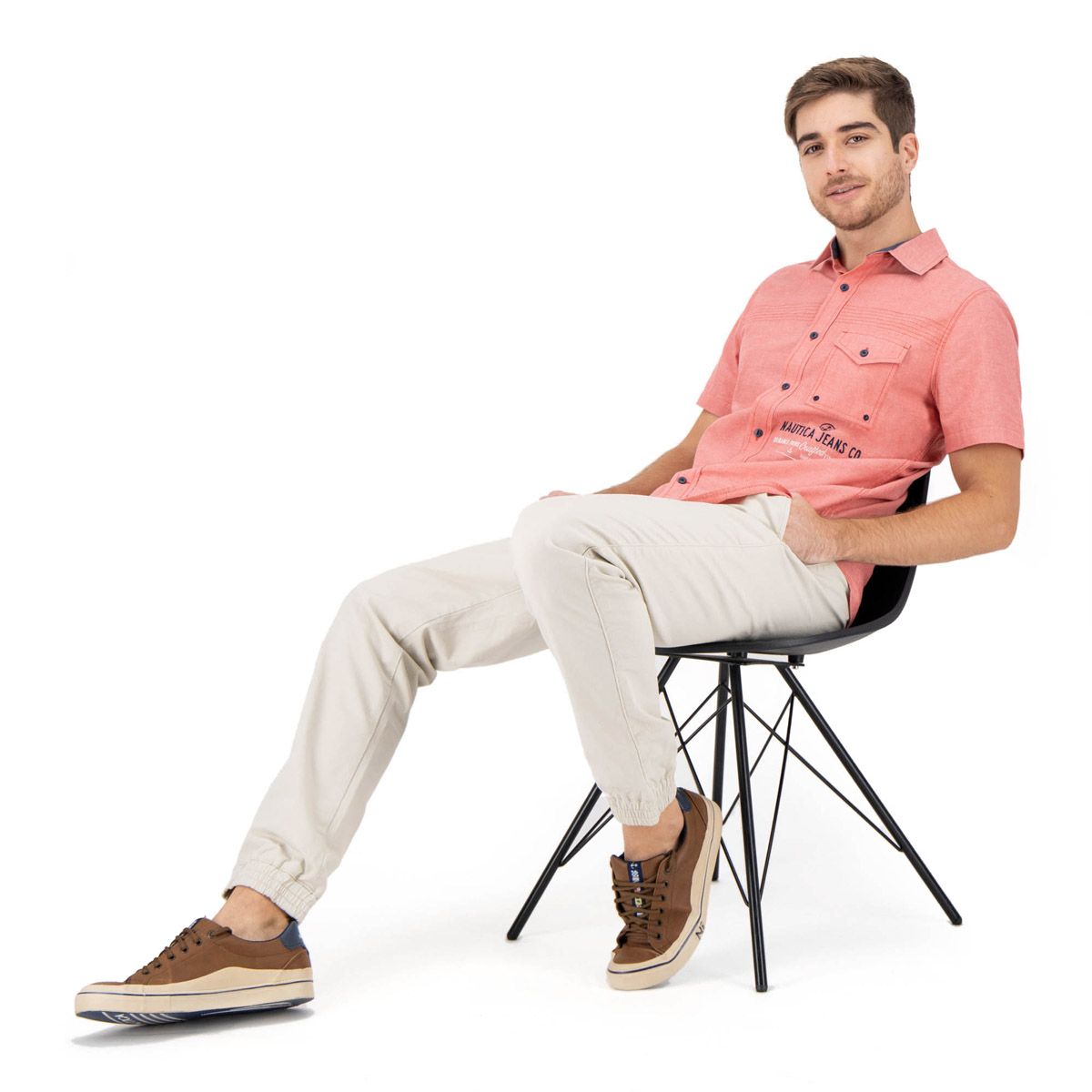 Camisa de Manga Corta para Hombre Nautica Jeans Co