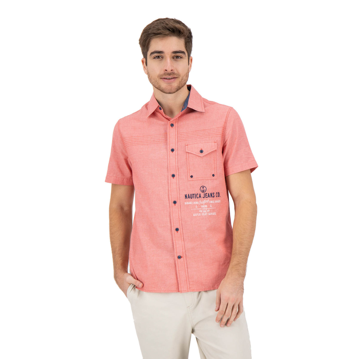 Camisa de Manga Corta para Hombre Nautica Jeans Co