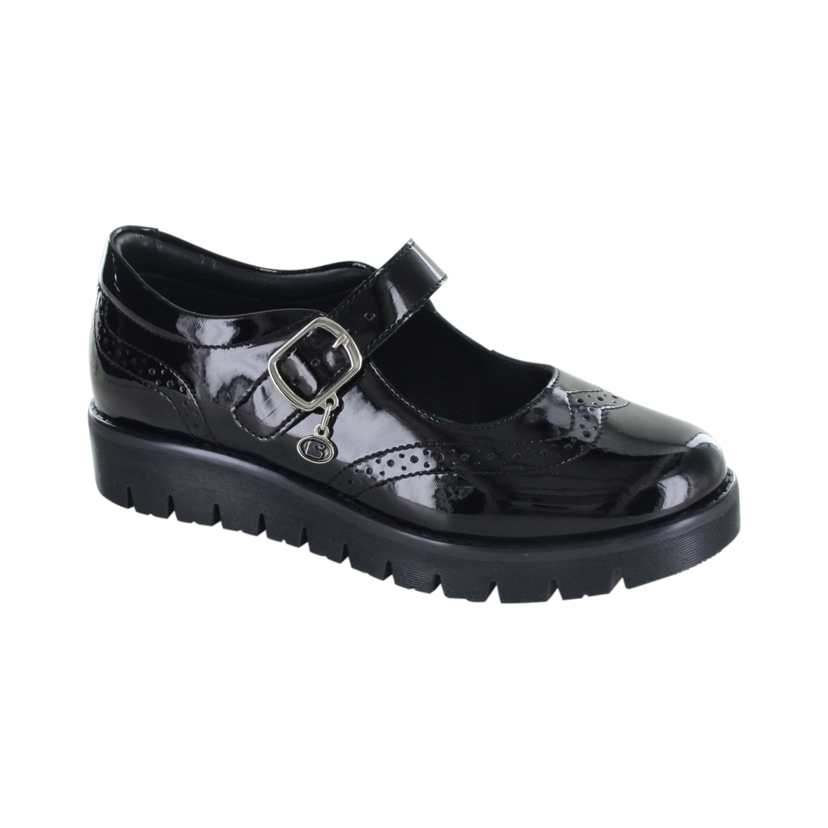 Zapato Tipo Choclo Escolar 18-21 Negro para Niña Coqueta