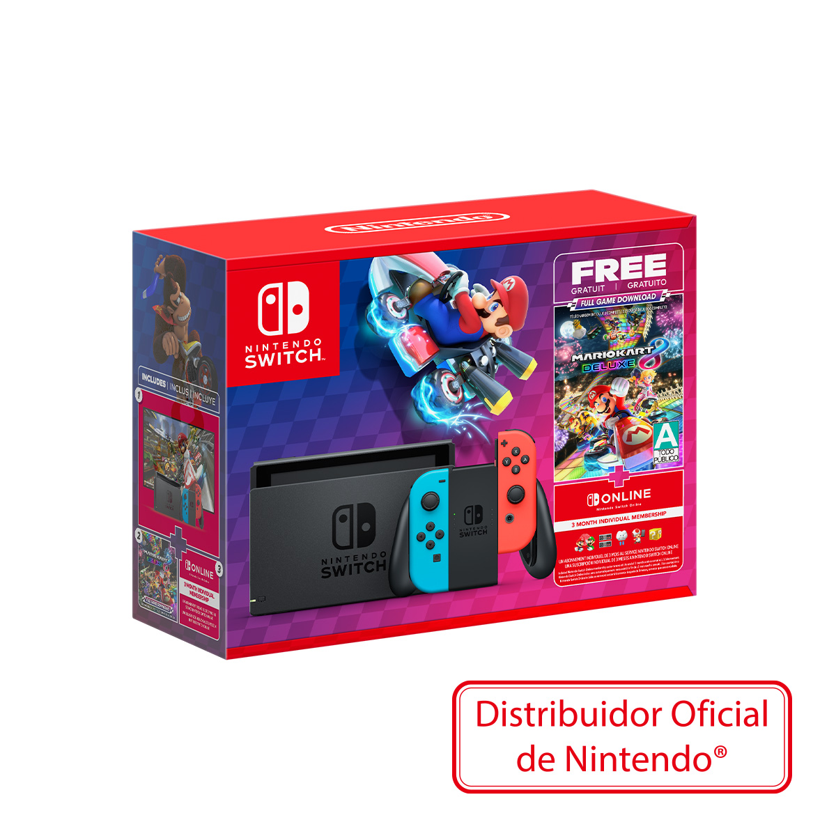 Consola Nintendo Switch Mario Kart 8 + 3 Meses Nintendo Online