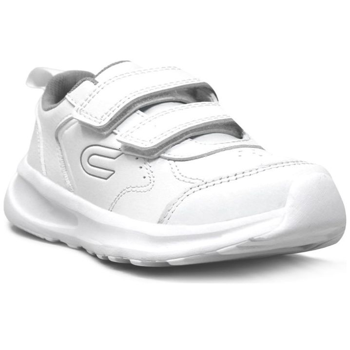 Tenis Escolar Doble Velcro 18-21 Blanco para Niño Court