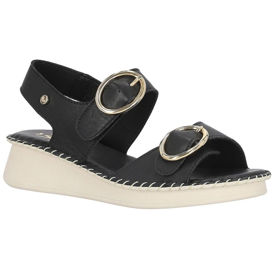 Sandalias Detalle de Hebillas para Mujer W Confort