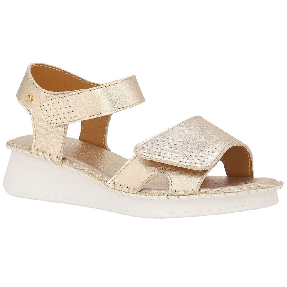 Sandalias Suela con Detalle Tejido a Mano para Mujer W Confort