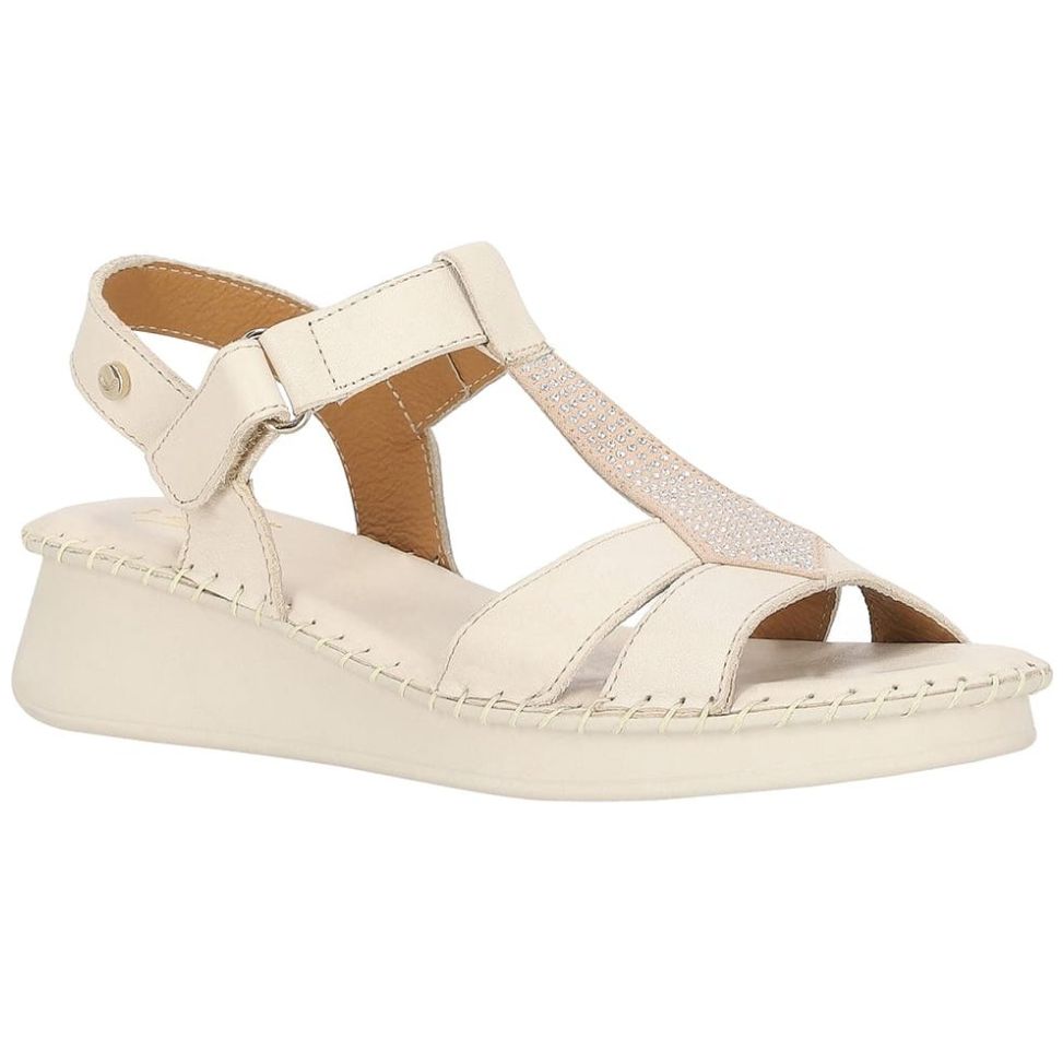 Sandalias Suela con Detalle Tejido a Mano para Mujer W Confort