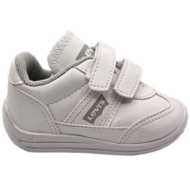 Tenis Escolar Jogger con Velcro 13-16 Blanco para Niño Levi's