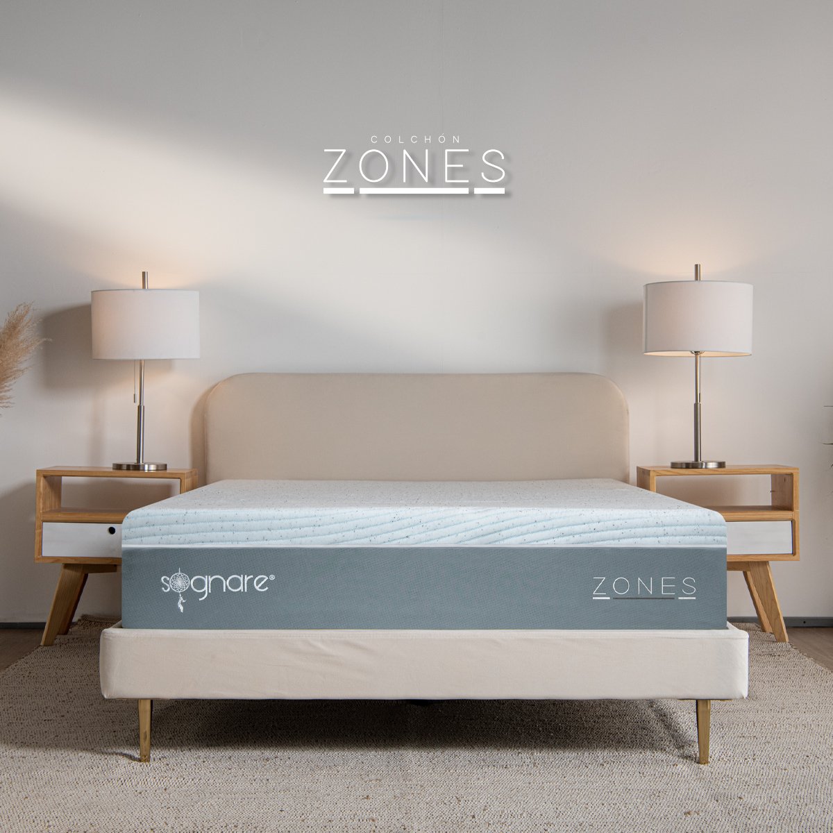 Colchón de Caja Queen Size Zones 2.0 Sognare