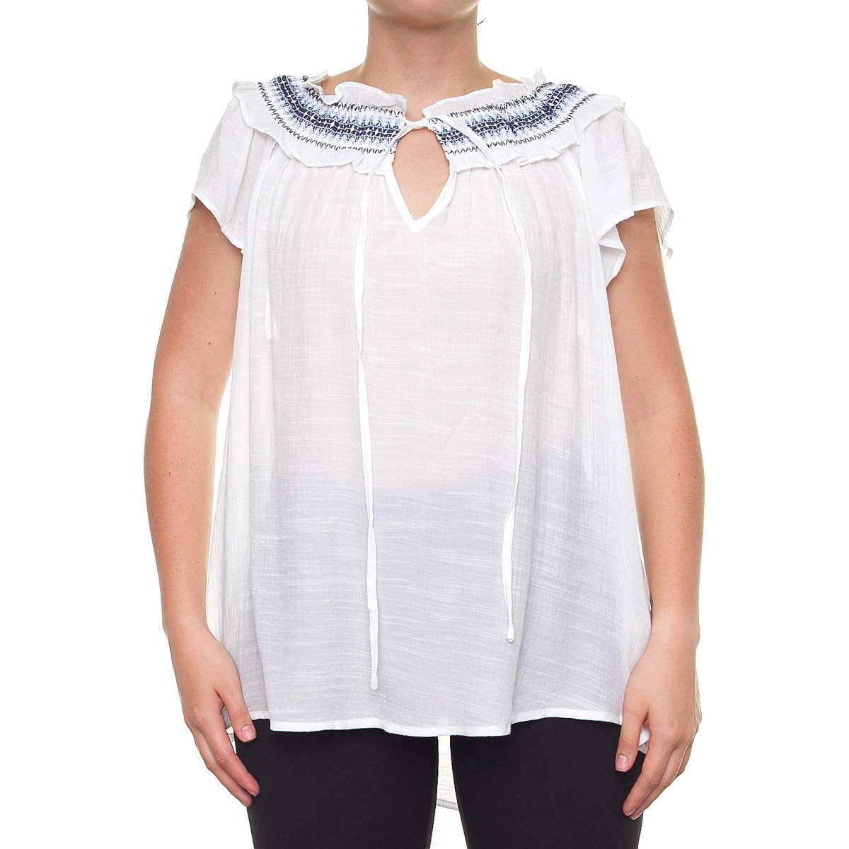 Blusa con Olanes para Mujer  Talla Extra Philosophy Jr Plus