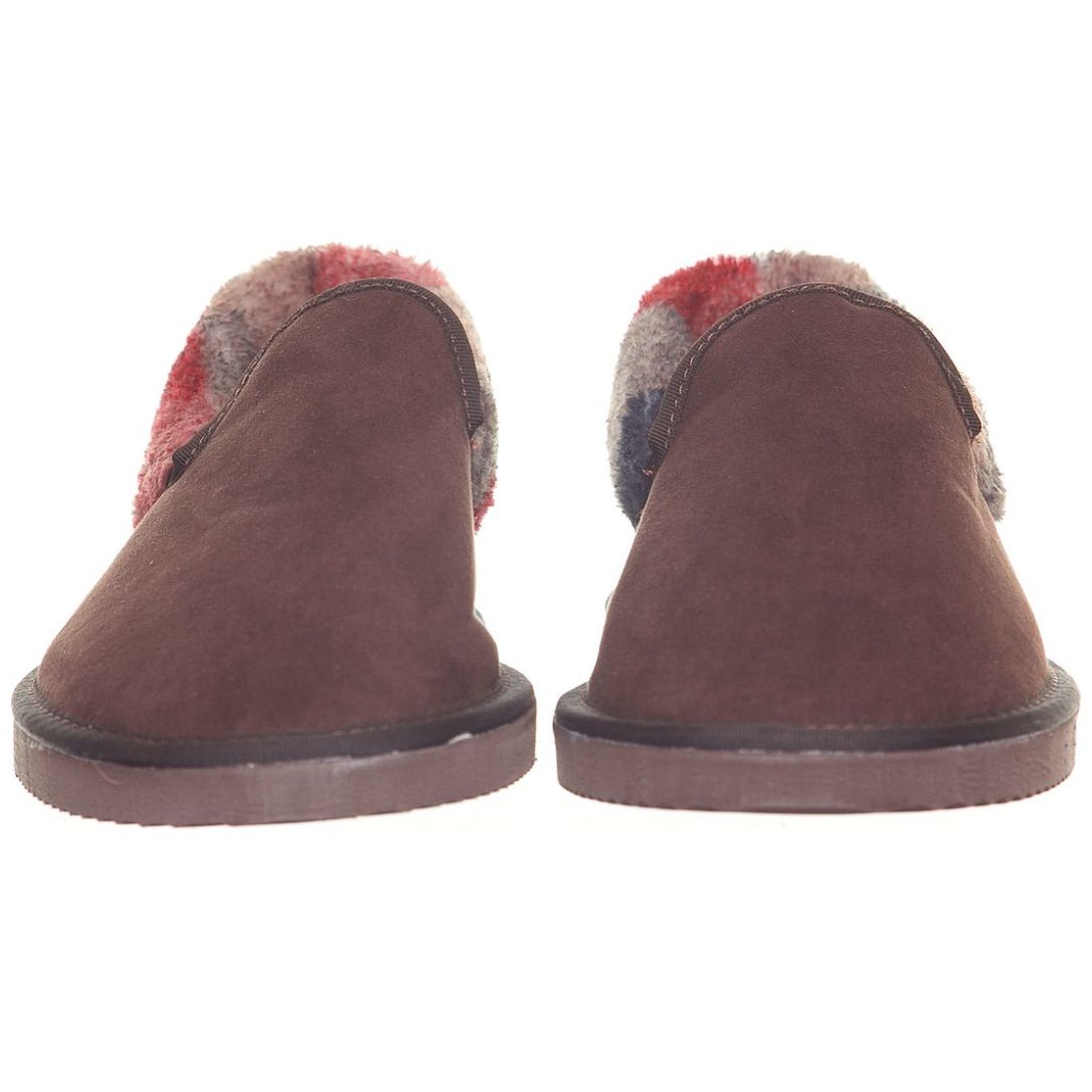 Pantufla Cabrales a Cuadros Café