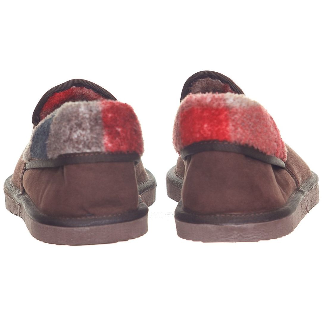 Pantufla Cabrales a Cuadros Café