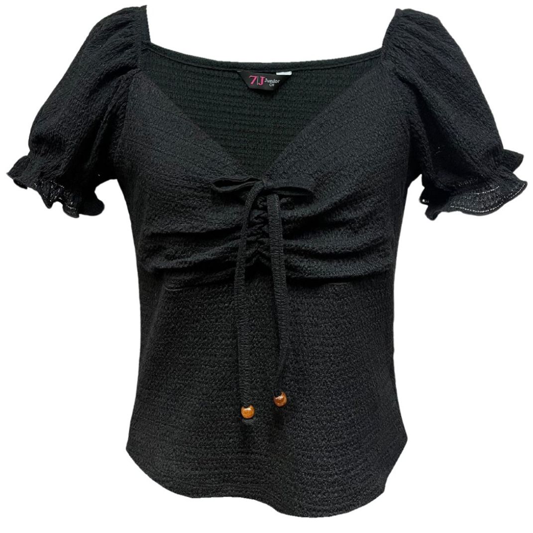 Blusa Escote con Jareta para Mujer Juniors 7Junior