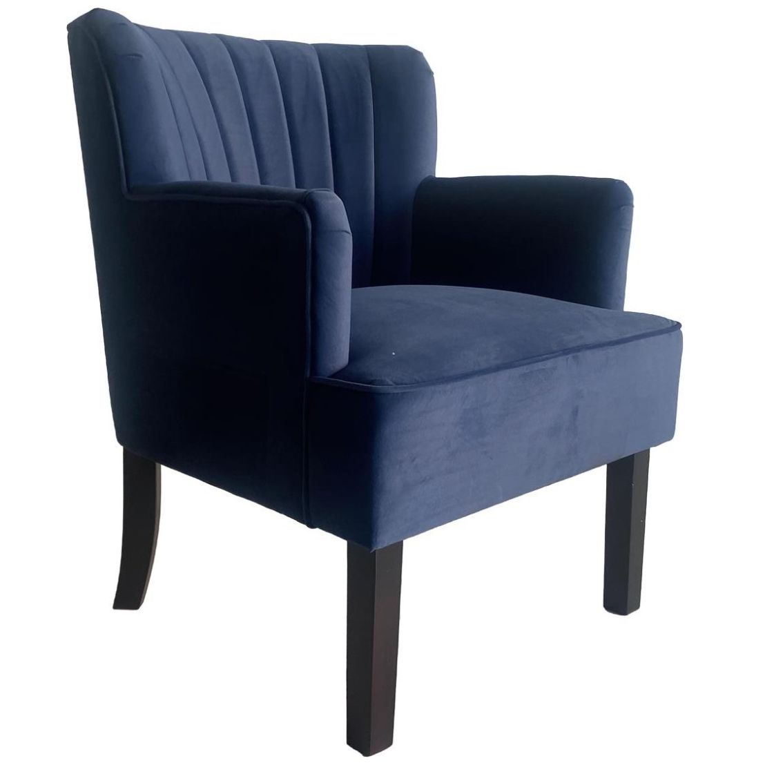 Sillón Enzo Velvet Azul Vintage Home