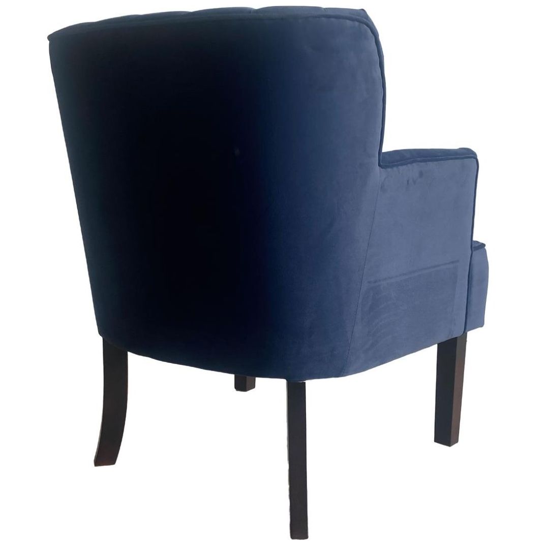 Sillón Enzo Velvet Azul Vintage Home
