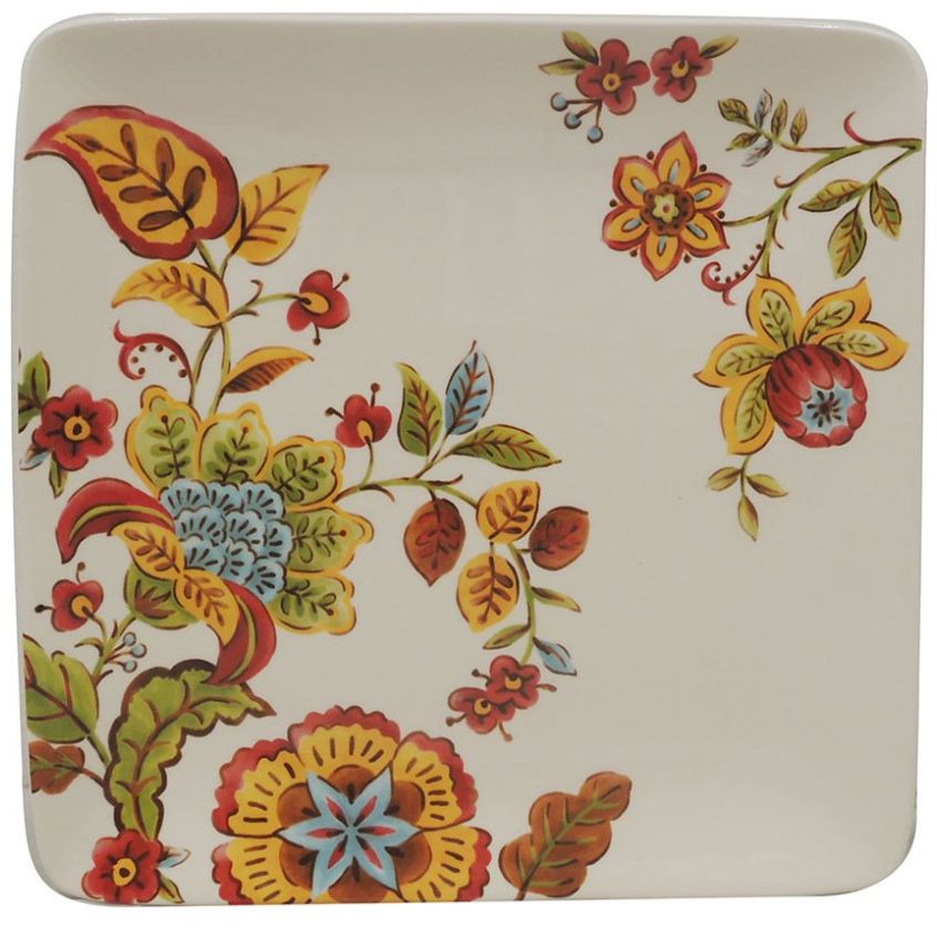 Plato Extendido Vintage Floral Vintage Home