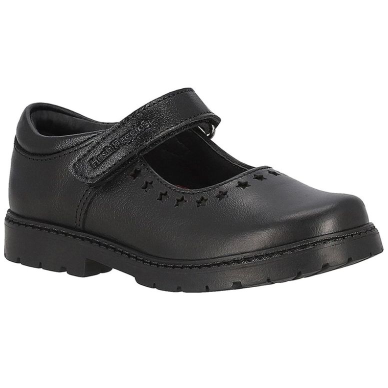 Balerina Escolar con Velcro 14-19 Negro para Niña Hush Puppies