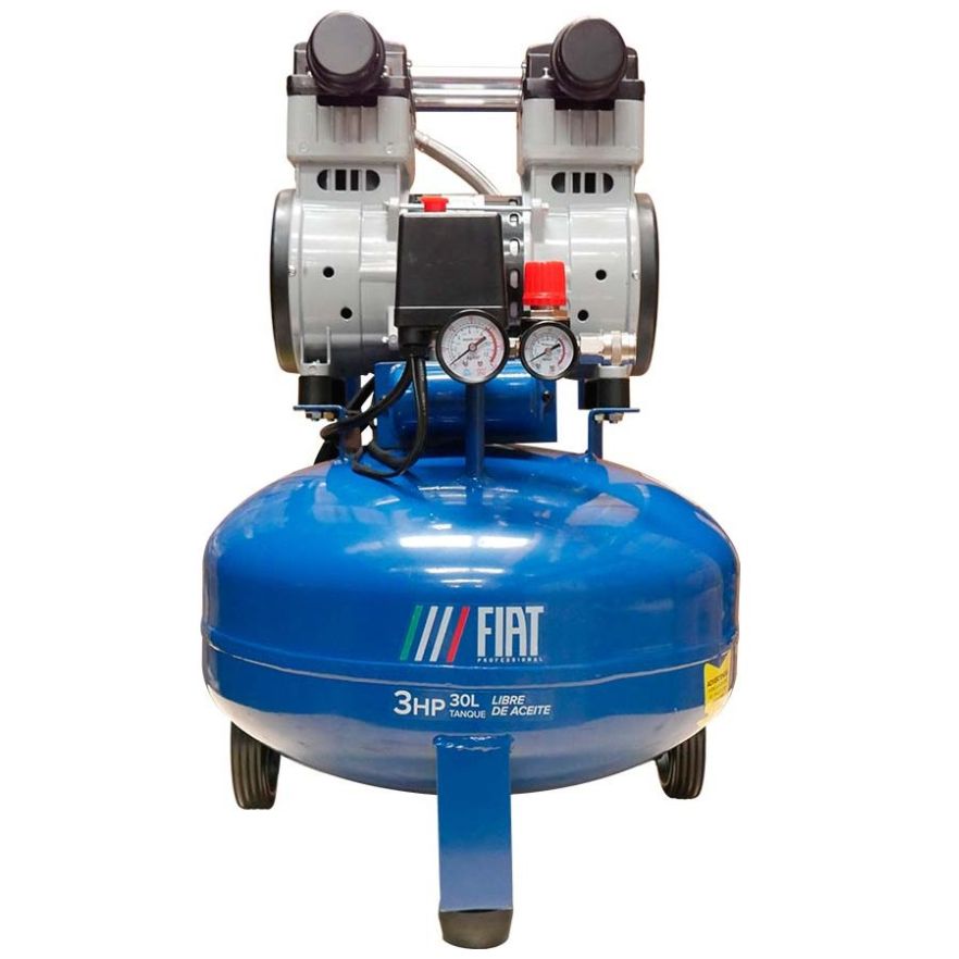 Compresor Fiat  30 Lt 3 Hp Libre de Aceite 115Psi Fiat  Professional