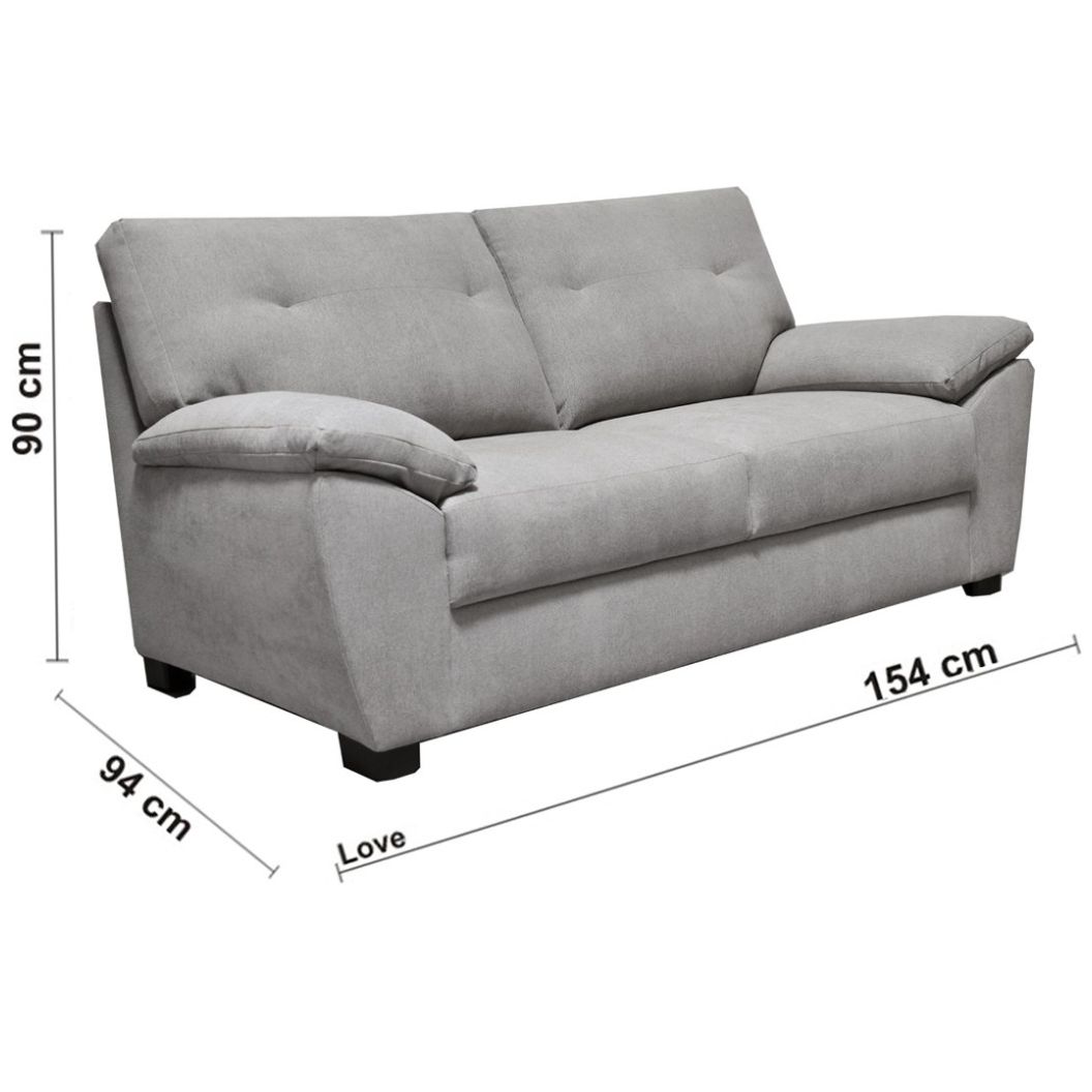 Sillón Love Seat Glories Gris Muebles Liz