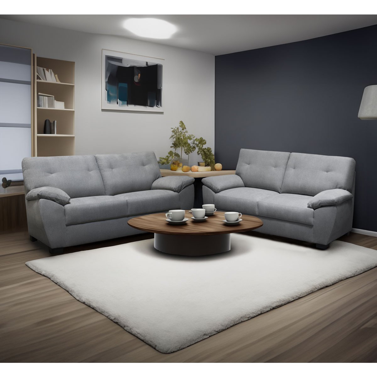 Sillón Love Seat Glories Gris Muebles Liz