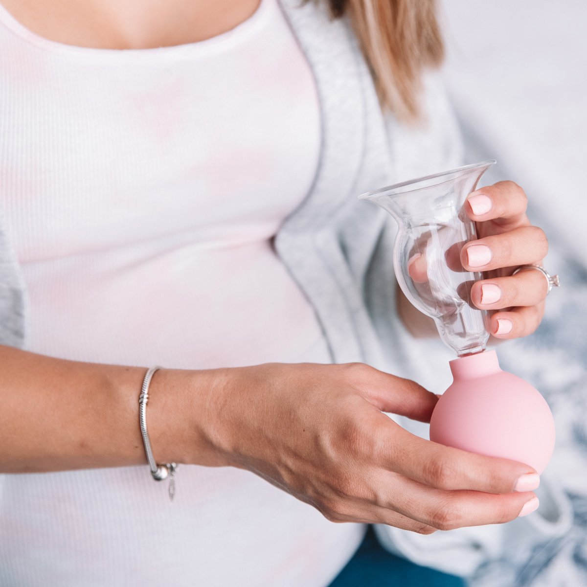 Tiraleche de Policarbonato (Vainilla) Azul Sanity