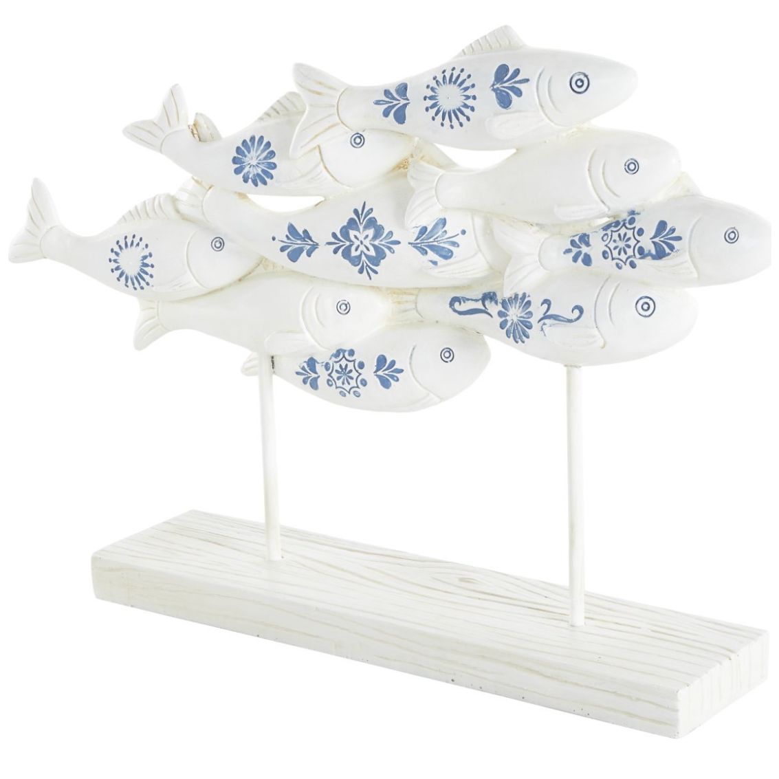 Figura Pescado Poliresina Metal 26 Cm