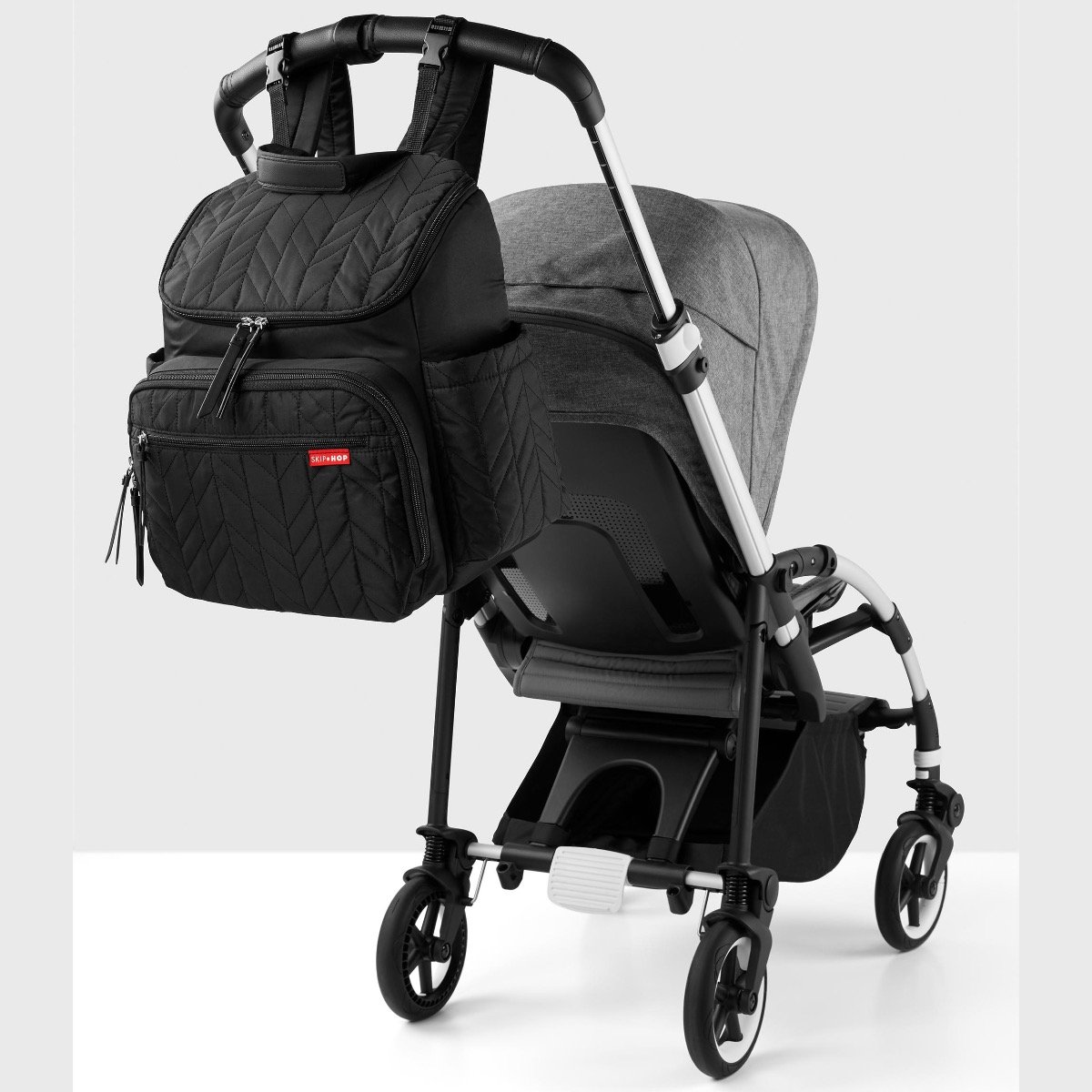 Mochila Pañalera Skiphop Forma Negra