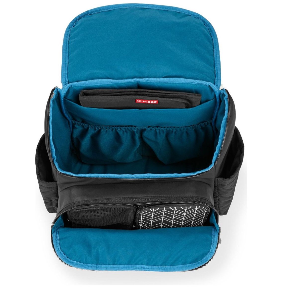 Mochila Pañalera Skiphop Forma Negra