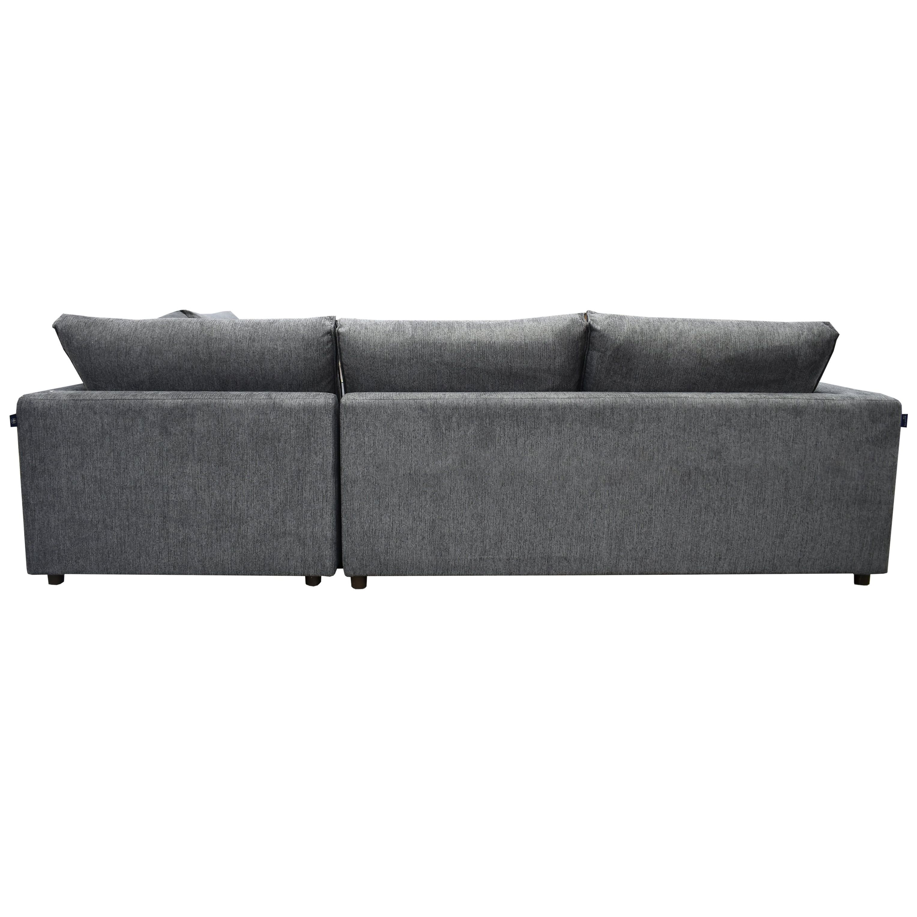 Sala Modular 2 Piezas Derecha Likens Gris Obscuro Muebles Liz