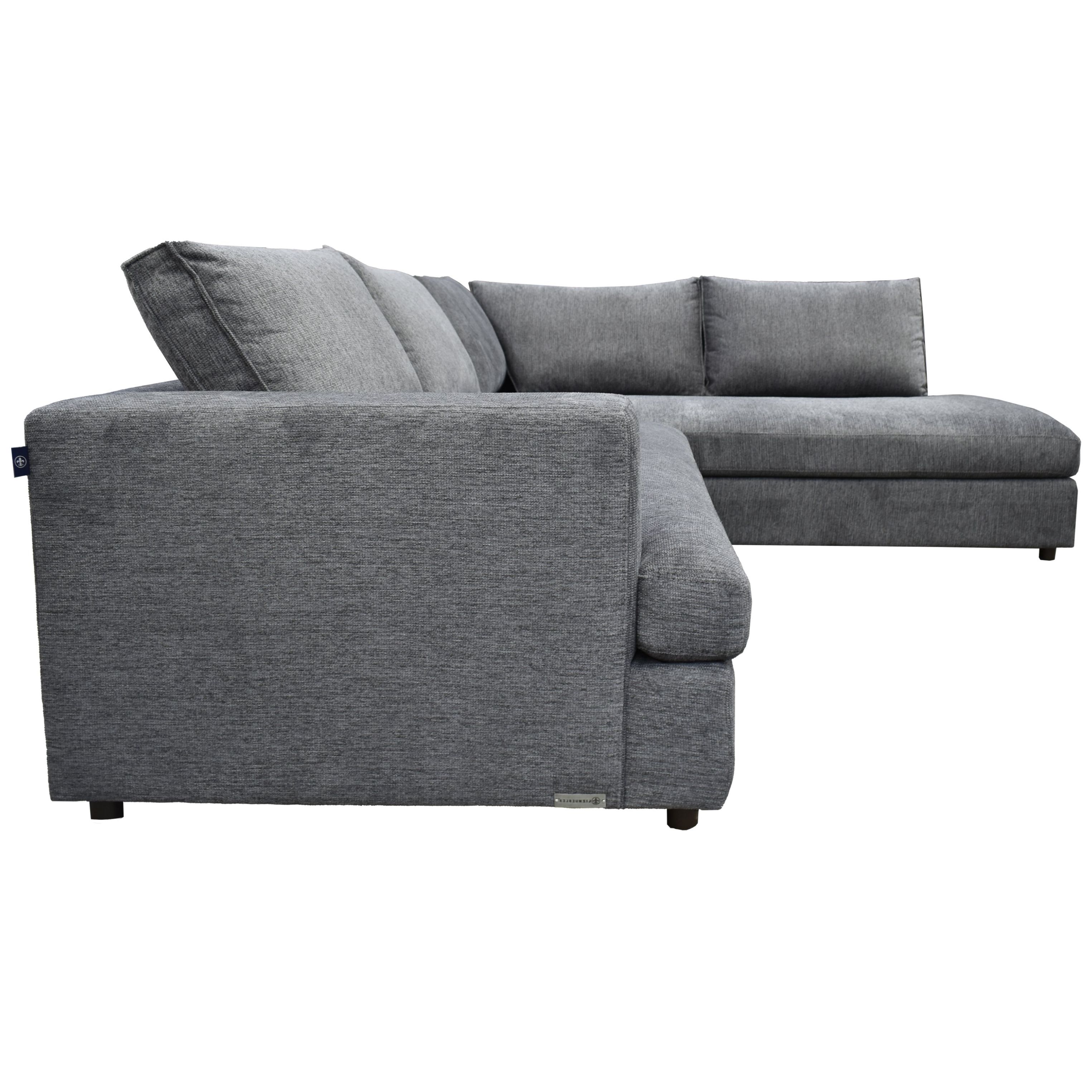 Sala Modular 2 Piezas Derecha Likens Gris Obscuro Muebles Liz