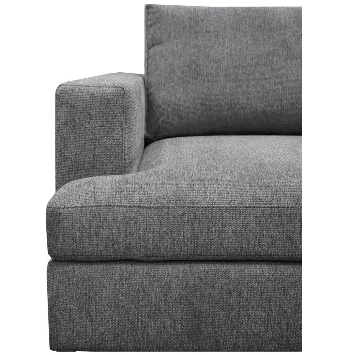 Sala Modular 2 Piezas Derecha Likens Gris Obscuro Muebles Liz